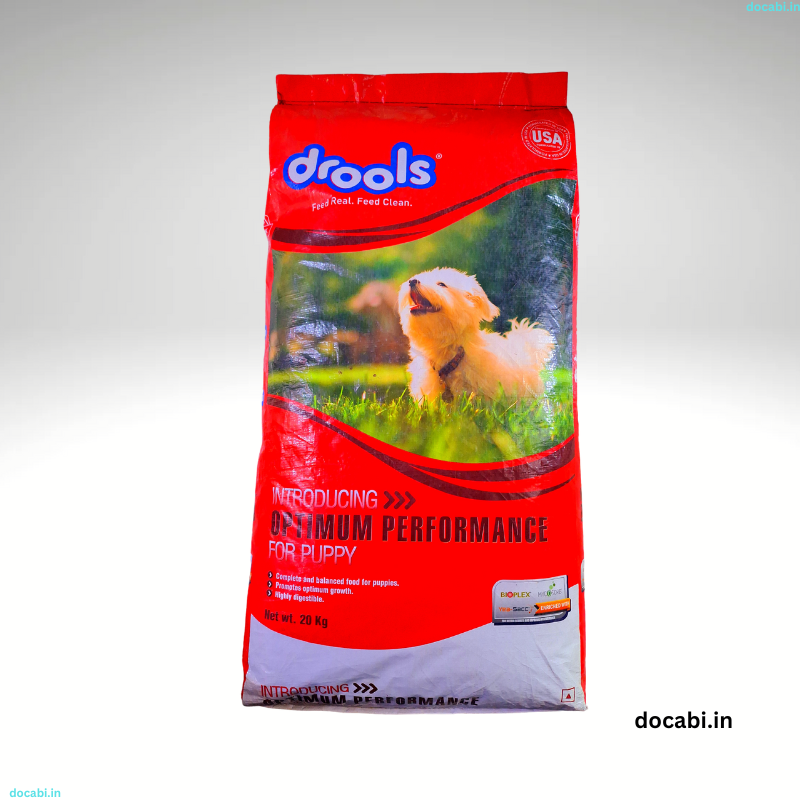 (1pc),20kg,Drools Puppy Dry Dog Food Optimum Performance - Docabi.in