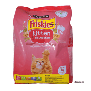 (1Pc)(1kg)-Purina Friskies Kitten Discoveries Baby Cat Dry Food, Tuna Chicken Milk Vegetables & Whole Grain