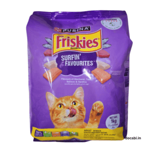 (1Pc)(1kg)-Purina Friskies Surfin' Flavourites Cat Dry Food, Mackerel , Tuna ,Salmon ,Sardine