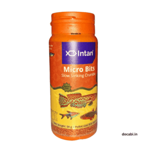 (2Pc),50gm Intan Micro Bits Fish feed Slowly sinking Crumble