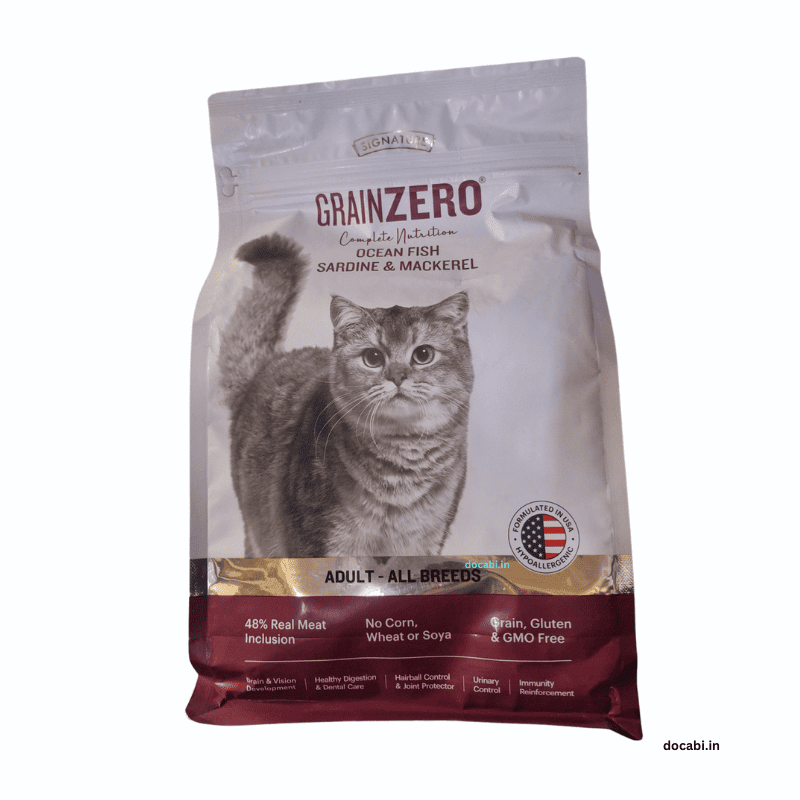 (1pc )1.2Kg Grain Zero Adult dry cat food -Ocean Fish-All Breeds ...