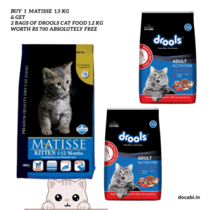 (1pc)1.5kg, Matisse Kitten(1-12Months) Cat Dry Pet Food (combo offer)