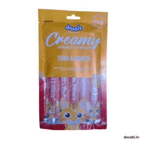 (1pc),(75gm/15gm*5), Drools Lickable Creamy  Cat Treats Flavour (Tuna & Bonito)