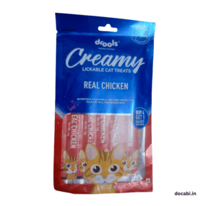 (1pc),(75gm/15gm*5), Drools Lickable Creamy  Cat Treats Flavour ( Real Chicken)