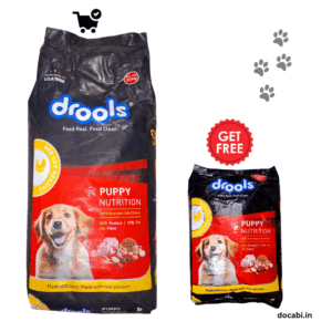 (Offer stock)(1pc)10Kg, Drools Nutrition Puppy Dry Dog Food( Chicken & Egg) (Buy & Get 3Kg drools nutrition Free)