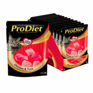 (12pcs), 85gm Prodiet  Chicken & Tuna jelly (Wet food for Cats)
