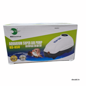 (1Pc) RS-A58 Aquarium Super Air Pump (single nosal )2W- output 2L/min