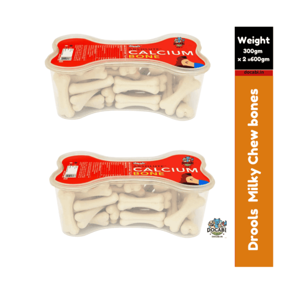 (2pcs),(300gm / 20pcs box) Drools Absolute Calcium Milk Bone 1 2 13