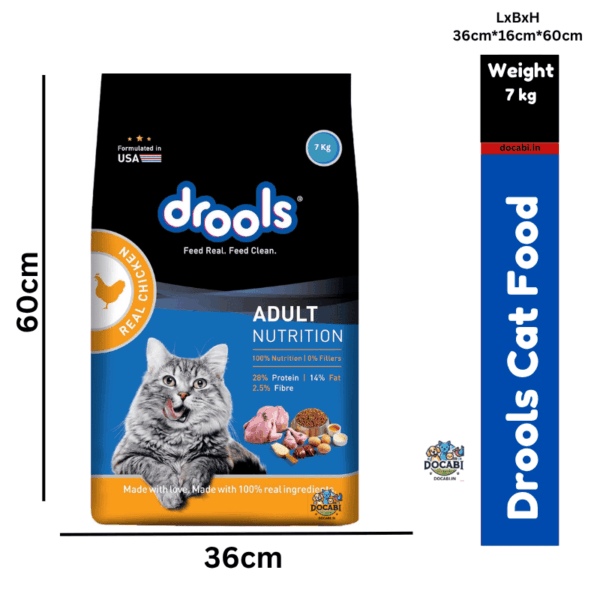 (1pc), 7Kg ,Drools Adult Dry Cat Food -Chicken 1 3 7