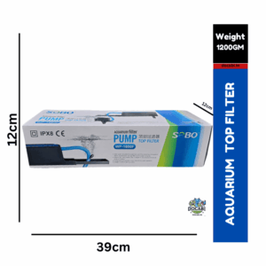 (1pc),Aquarium TOP Filter WP-1880F (Power:-25W|F MAX:880L/HR)(Mechanical Filtration for Salt Water and Fresh Water) WITH SPONG