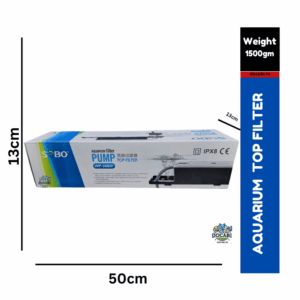 (1pc),Aquarium TOP Filter WP-3880F (Power:-40W|F MAX:2500L/HR)(Mechanical Filtration for Salt Water and Fresh Water) WITH SPONG