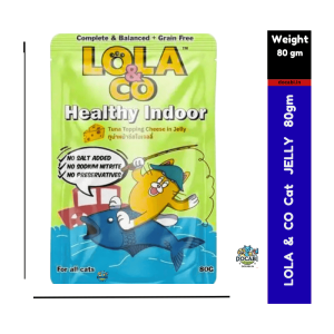 (12pcs),(80gm) Lola & Co - Healthy Gut Cat Food - Tuna Topping Cheese in Jelly 66 10 4