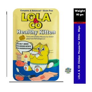 (12pcs),(80gm) Lola & Co - Healthy Kitten Food - Tuna and Chicken Mousse 76 5 3