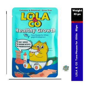 (12pcs),(80gm) Lola & Co - Healthy Growth Kittin Food - Tuna Mousse 82 6 3