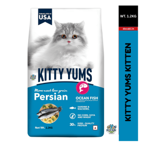 (1pc),1.2kg Kitty Yums Persian Adult Dry Cat Food-Ocean Fish 56 25