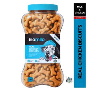 (2pcs), 1Kg Filomilo Dog Biscuits-Milk & Chicken 48 7