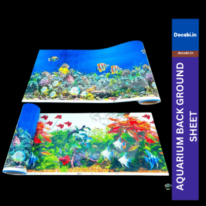 Aquarium Double Side Background Poster - Decoration Wallpaper(water proof)(B-pet 01), Suitable for (1ft /12" )tank Height