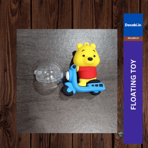 (1Pc)-Bear Riding Bike(6cm) -Floating Fish Tank Decoration Toys, Fish Tank Attractive Cute Miniature Decoration