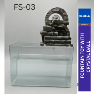 (1pc),(FT017) Water Fountain Toy with Crystal Ball for aquarium & Indore Use (without tub)