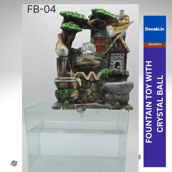 (1pc),(FT006) Water Fountain Toy with Crystal Ball for aquarium & Indore Use (without tub) 1 47 1