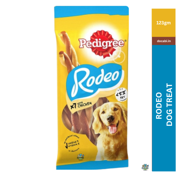 (1pc) 123gm, Rodeo Dog Chew Treat 1 12 1