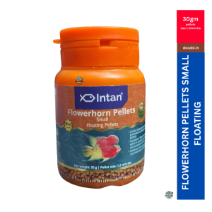 (1Pc),30gm Intan Flowerhorn Pellets Small Floating Pellets Fish Feed -pellet size (1.5mm dia)