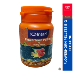 (1Pc),27gm Intan Flowerhorn Pellets Big Floating Pellets Fish Feed -pellet size (2.8mm dia)