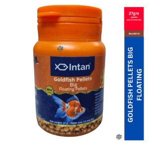 (1Pc),27gm Intan Goldfish Pellets Big Floating Pellets Fish Feed -pellet size (2.5mm dia)