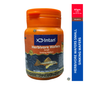 (1Pc),40gm Intan Herbivore Wafers Small- Sinking Wafers-Fish Feed -pellet size (0.8mm dia)