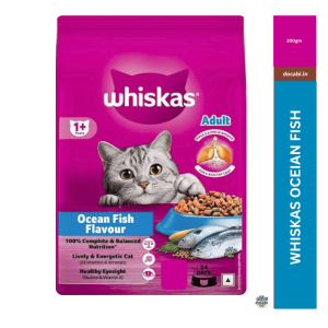 (1pc),200gm Whiskas (+1) Dry Adult Cat Food-Ocean Fish