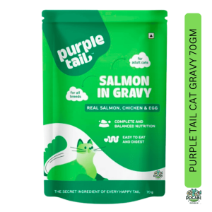 (12pcs),70gm Gravy ,Purple tail Adult Wet Cat Food-Salmon ,Chicken & Egg